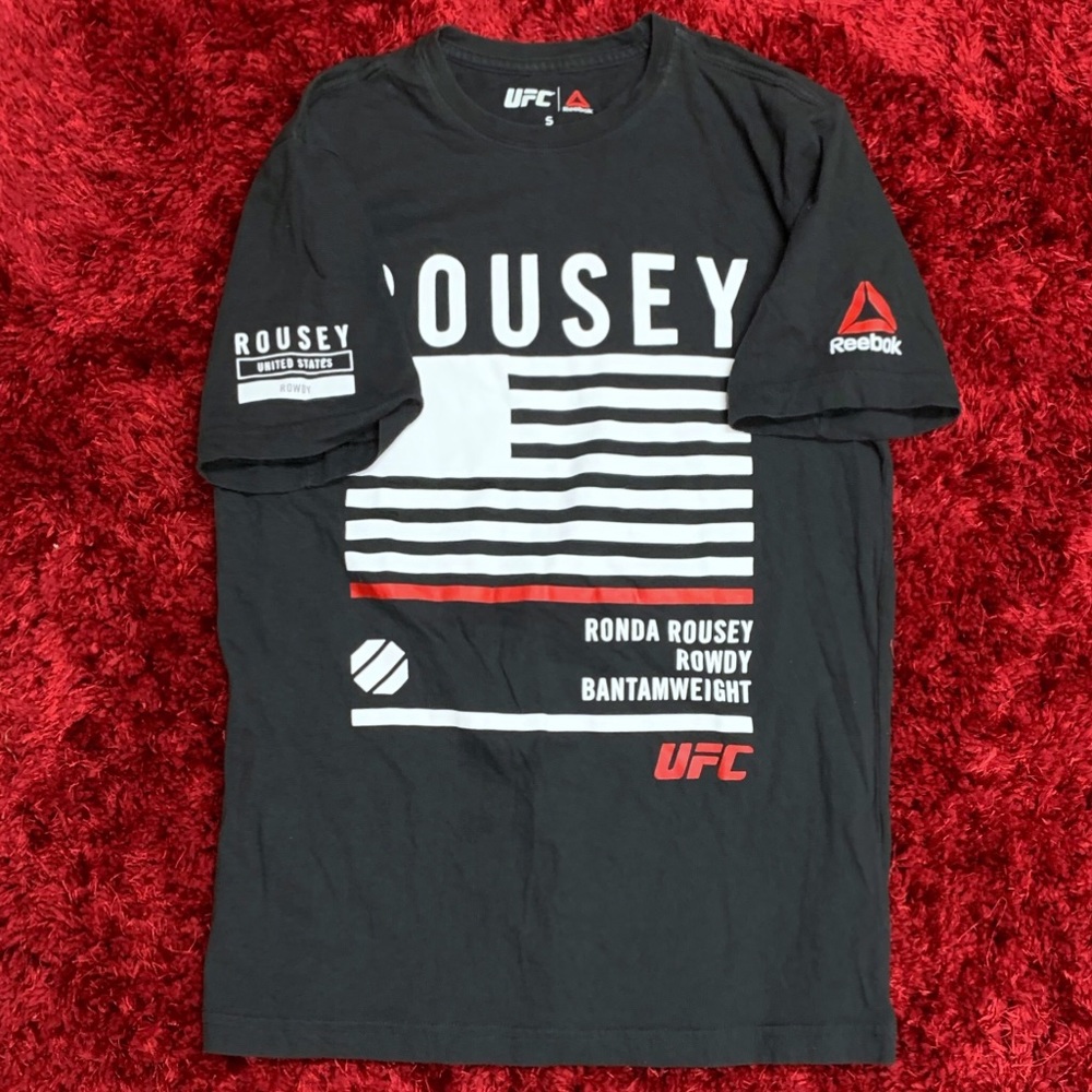 Reebok Ronda Rousey UFC Fighter Shirt Small Rowdy Ultimate Fighter - Picture 2 of 7